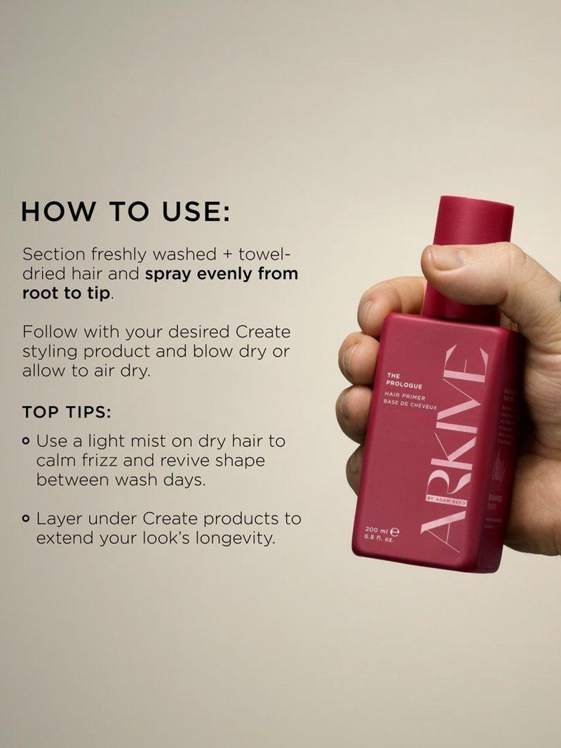 ARKIVE heat-activated hair primer - British product