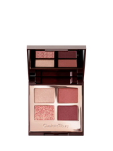 Luxury Red Eyeshadow Palette with Four Enhancing Shades
