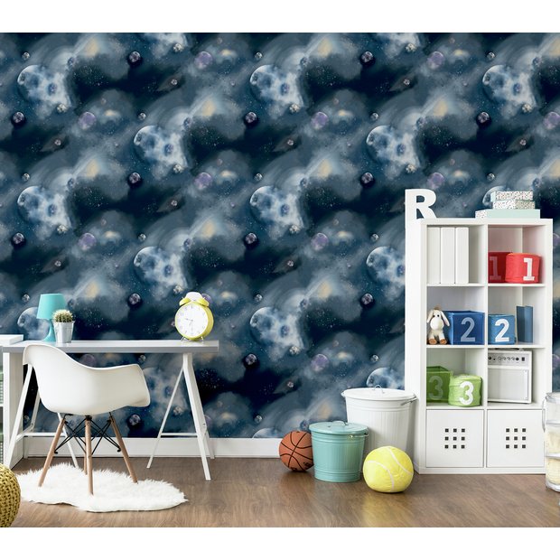 Arthouse Navy Wallpaper 53cm x 1005m roll - British product