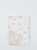 Muslin Blanket with Faux Fur Reverse, 75 x 100 cm