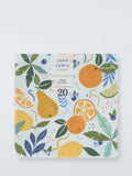 Aqua Fruit Paper Napkins Pack Of 20