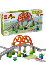 Toddler Train Bridge and Tracks Expansion Toy with Action Brick