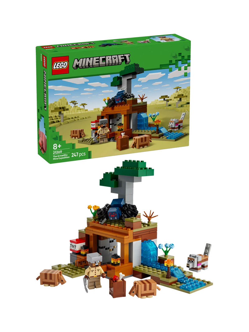 Lego Minecraft Armadillo Mine Expedition building set, UK version