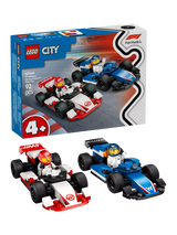LEGO City F1 Williams Racing & Haas F1 Race Cars Vehicle Toy Set