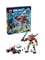 LEGO DREAMZzz Cooper's Tiger Mech & Hot Rod Car Set 71497