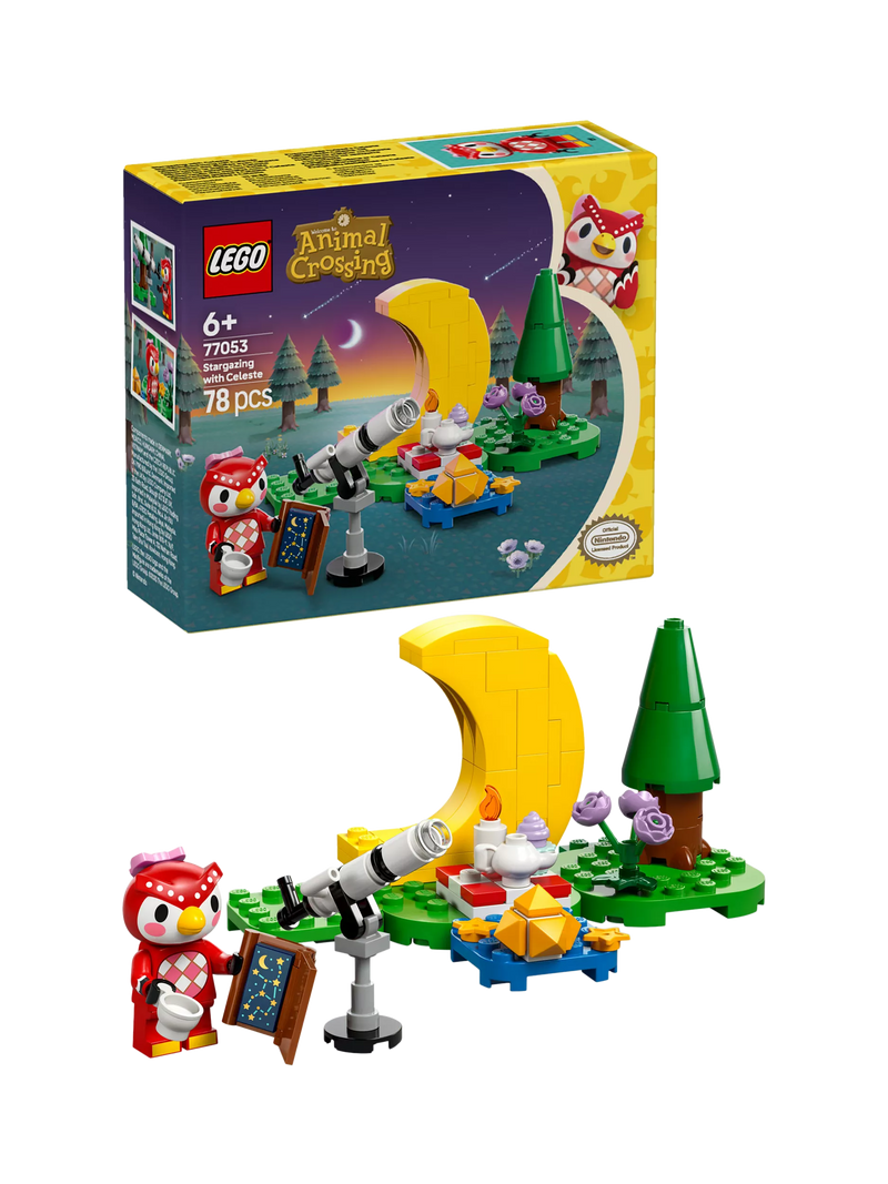 Animal Crossing stargazing building kit with Celeste minifigure, UK version