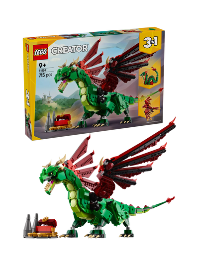 LEGO Creator Medieval Dragon Building Toy Set