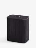 Laundry Basket with Bamboo Exterior and Two Fabric Tote Bags, 90L