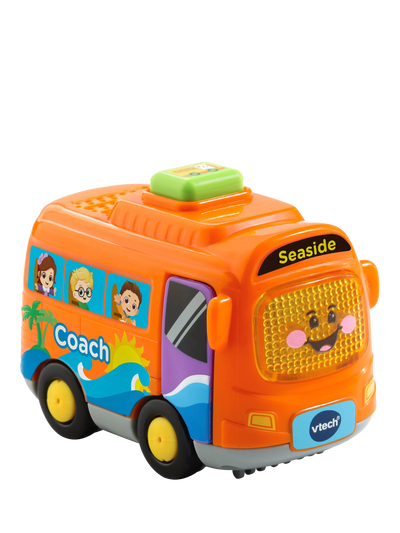 Jouet électronique interactif Bus avec bouton lumineux et chansons éducatives pour tout-petits