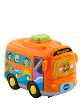 Interactive Electronic Toy Coach with Light-Up Button and Educational Songs for Toddlers