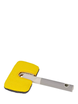 Dual-Sided Surface Scrubber with Microfibre and Scourer Pads, Light Stone