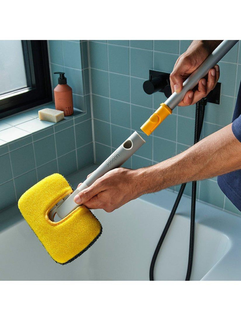 Joseph Joseph dual-sided surface scrubber in Light Stone, UK version