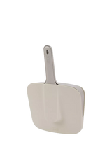 Wall Mounted Dustpan and Brush with Dust Shield Holder, Stone