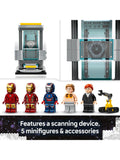 LEGO Marvel Iron Man's Laboratory Hall of Armour building toy, UK version