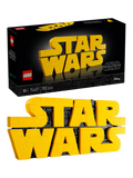 LEGO Star Wars brick-built logo sign building set, UK version
