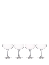 Clear Crystal Coupe Cocktail Glass Set of 4, 280ml