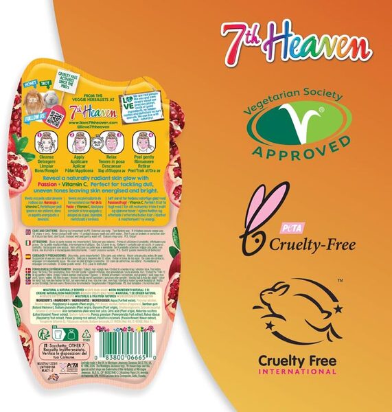 7th Heaven peel off mask vitamin c, UK version
