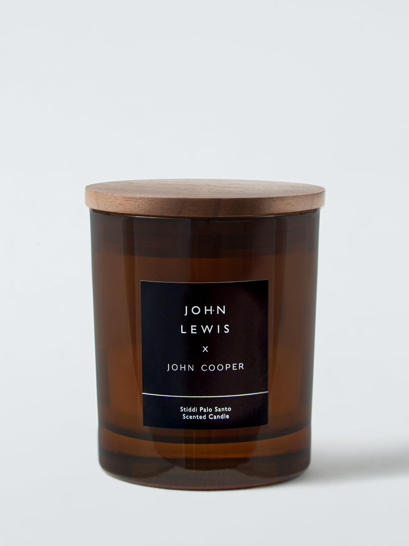 Palo Santo Scented Candle in Glass Jar with Wooden Lid