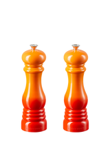 Classic Salt and Pepper Mills Set of Two with Ceramic Grinders in Volcanic