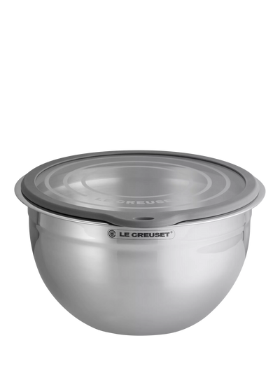 Stainless Steel Mixing Bowl with Glass Lid