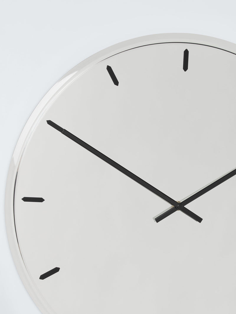 John Lewis 50cm glass wall clock with Arabic numerals, UK version