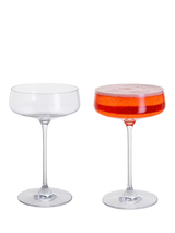 Dartington Crystal Elevate Coupe Saucer Cocktail Glass Clear, Set of 2, 300ml