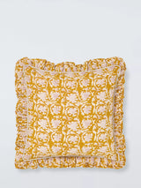 John Lewis Kala Cushion Ochre Decorative Cotton Cushion
