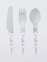 Children's Safari Stainless Steel Cutlery Set 3 Piece
