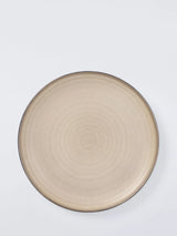 John Lewis Farmhouse Stoneware Coupe Side Plate, Sand, 21.5cm
