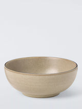 John Lewis Farmhouse Stoneware Cereal Bowl Sand 16cm