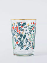 John Lewis Christmas Foliage Glass Tumbler Clear 500ml
