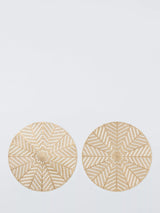 John Lewis Cut-Out Snowflake PVC Placemats Set of 2 Gold