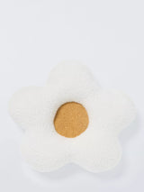 Daisy-Shaped Soft Boucle Cushion