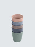 Pack of 5 Durable and Biodegradable Stackable Cups for All Ages