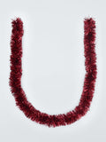 Chunky Burgundy Christmas Tinsel Festive Decoration