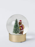 John Lewis Santa Bear snowglobe Christmas decoration 12.5cm height, UK version