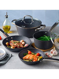 Dojo Yumi Neverstick non-stick casserole dish with lid 24cm - British product