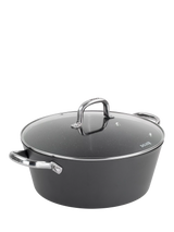 Dojo Yumi Neverstick Non-Stick Casserole Pot with Lid, 32cm
