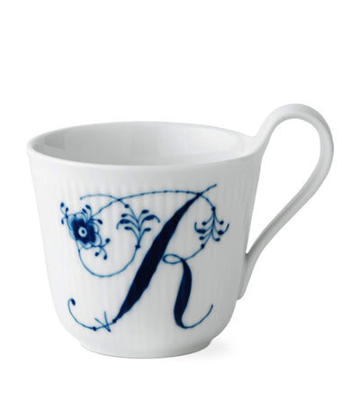 Royal Copenhagen Fluted Alphabet Porcelain Mug