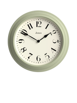 Analogue Wall Clock with Vintage Arabic Numerals, 40cm, Desert Sage