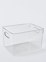 Large Clear Plastic Storage Box with Handles