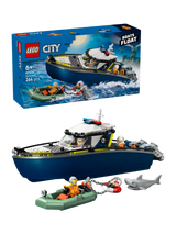 LEGO City Police Boat Chase Building Set with Speedboat