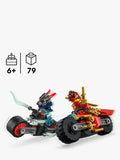 Lego NINJAGO Kai's Motorcycle Speed Race building set, UK version