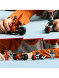 Lego NINJAGO Kai's Motorcycle Speed Race building set, UK version