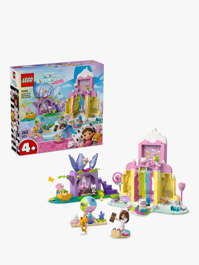 Lego Gabby's Dollhouse Sweet Treat Mountain & Kitty Garden building set 263 pieces, UK version