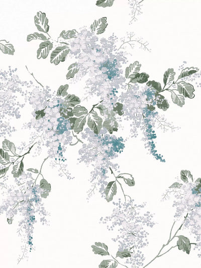 Laura Ashley Mirabelle Wallpaper Pale Seaspray