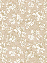 Elegant Floral Print Wallpaper in Gold