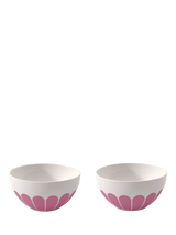Villeroy & Boch Fleur Porcelain Cereal Bowl in Cassis, Set of 2, 14cm