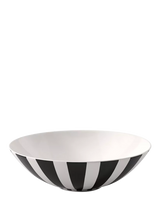 Porcelain Salad Bowl with Expressive Pattern, 22cm Diameter, Multi-Color Design