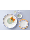 Villeroy & Boch porcelain dinner plate set of two in Soleil design, 26cm diameter (British brand)